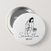 オリジナル新婦名ギフト 缶バッジ (正面&裏面)