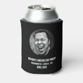 オリジナル新郎顔写真パーティー景品 缶クーラー (缶裏面)