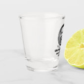 オリジナル新郎顔写真 バチェラーパーティー記念品 ショットグラス (左)