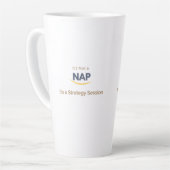 オリジナル昼寝ではない戦略セッション カフェラテマグ (左アングル)