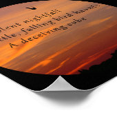 オリジナル書撮影俳句ラブファインアート ポスター (角)