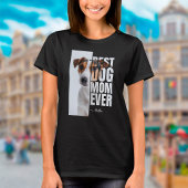 オリジナル最高の犬ママフォトギフト Tシャツ