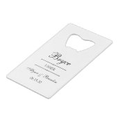 オリジナル栓抜き クレジットカード栓抜き (正面アングル)