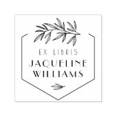 オリジナル植物図鑑ライブラリーブック エクスリブリスブックプレート セルフインキングスタンプ (デザイン)