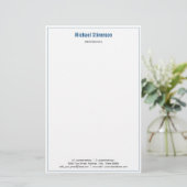 オリジナル業務名 情報 住所 便箋 封筒 (スタンド正面)