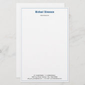 オリジナル業務名 情報 住所 便箋 封筒 (正面/裏面)