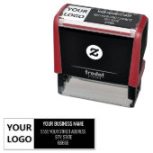オリジナル業務用ロゴ住所セルフインキングスタンプ セルフインキングスタンプ (インサイチュ)
