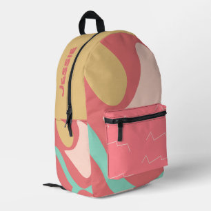 オリジナル楽しいパターン プリントバックパック