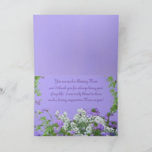 オリジナル標準「ハッピーマザーズデー3」カードをカスタマイズ カード (内部)