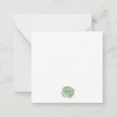 オリジナル水の色葉の ノートカード (裏面)