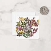 オリジナル水の色葉の ノートカード (正面/裏面インサイチュ)