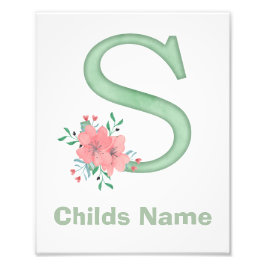 オリジナル水彩アルファベットS フォトプリント