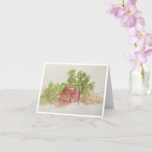 オリジナル水彩スケッチ カード (蘭)