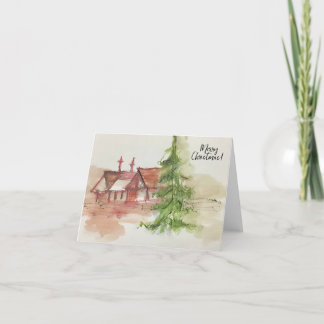 オリジナル水彩画 サンキューカード