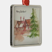 オリジナル水彩画 メタルオーナメント (右)