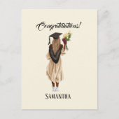 オリジナル水彩画 卒業祝い（6） ポストカード (正面)