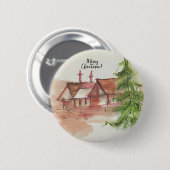 オリジナル水彩画 缶バッジ (正面&裏面)