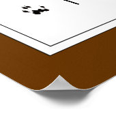 オリジナル水彩赤リスのトラック動物 ポスター (角)