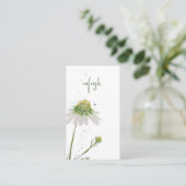 オリジナル水彩野の花のカスタム聖書の詩 名刺 (スタンド正面)