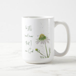 オリジナル水彩野草カスタム花バイブル詩 コーヒーマグカップ