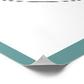 オリジナル水彩青素晴らしヘロンバード ポスター (角)