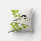 オリジナル水色ブラックキャップ《鳥》アメリカゴガラ鳥 クッション (裏面)