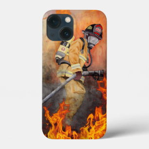 オリジナル水色消防士第一応答者 iPhone 13 MINIケース