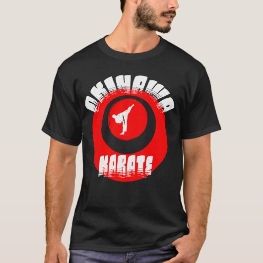 オリジナル沖縄空手デザインTシャツ Tシャツ (正面)