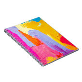 オリジナル油彩画：カラフル抽象芸術 ノートブック (右側)