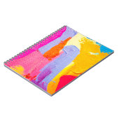 オリジナル油彩画：カラフル抽象芸術 ノートブック (左側)