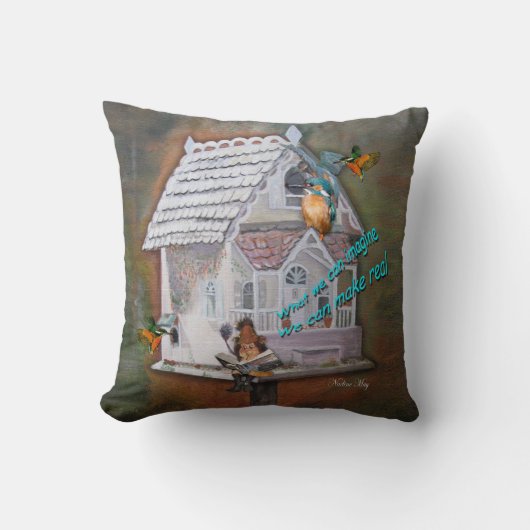 オリジナル油絵具 クッション (正面)