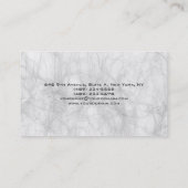 オリジナル洗練された灰色の背ユニーク景 名刺 (裏面)