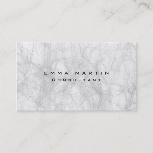 オリジナル洗練された灰色の背ユニーク景 名刺 (正面)