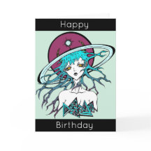 オリジナル漫画の誕生日おめでとう宇宙空間