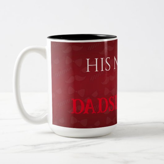 オリジナル父の日ギフト Dadspiration マグカップ (左)