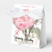 オリジナル牡丹水彩第50誕生日TOFB フェイバーボックス (正面サイド)