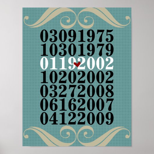 オリジナル特別日付ポスター ポスター (正面)