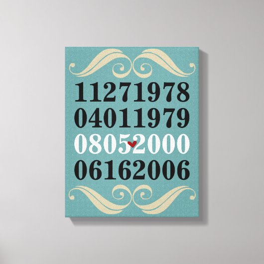 オリジナル特別日付 キャンバスプリント (正面)