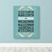 オリジナル特別日付 キャンバスプリント (インサイチュ (ウッドフロア))