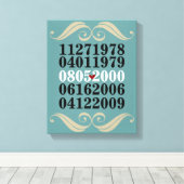 オリジナル特別日付 キャンバスプリント (インサイチュ (ウッドフロア))