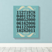 オリジナル特別日付 キャンバスプリント (インサイチュ (ウッドフロア))