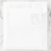 オリジナル犬スケッチ中国のドッグ年2018スティック2 長方形シール (バッグ)