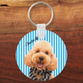 オリジナル犬ペットグッズを作ろう 写真と名前でカスタマイズ キーホルダー (裏面)