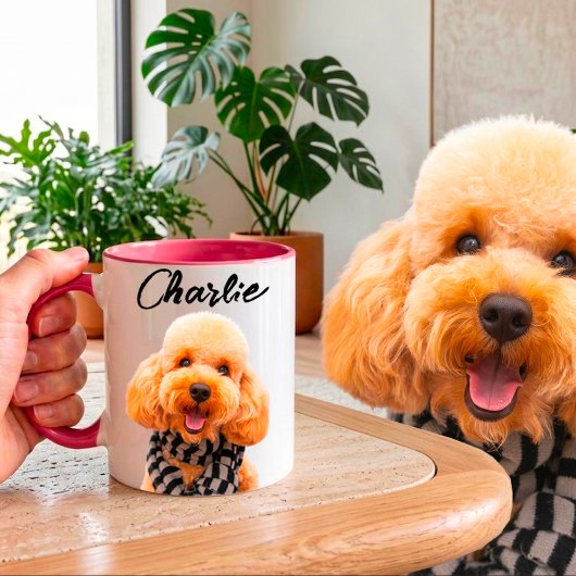 オリジナル犬ペットマグカップ(写真・名前入り) マグカップ