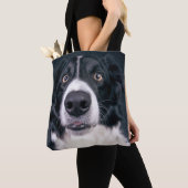 オリジナル犬写真プリント両面トート トートバッグ (クローズアップ)