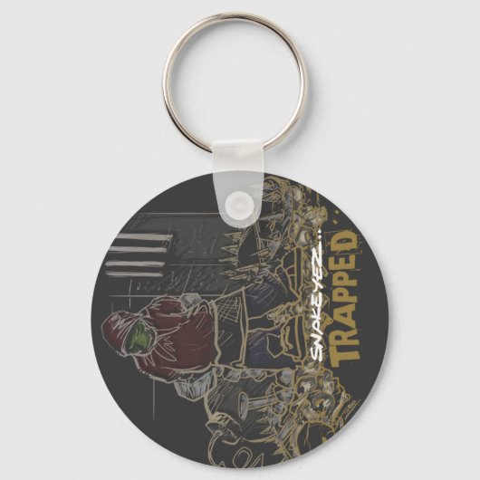 オリジナル犯罪人スネキーエズトラップ キーホルダー (正面)