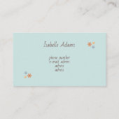 オリジナル猫シッター 名刺 (裏面)