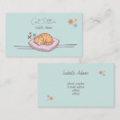 オリジナル猫シッター 名刺 (正面/裏面)