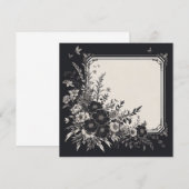 オリジナル白黒カード - テンプレート (正面/裏面)