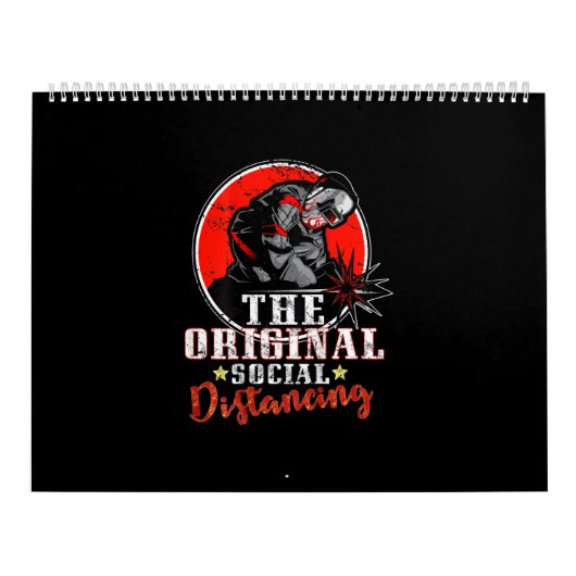 オリジナル社会的距離 |かわいいウェルダーギフト カレンダー (カバー)